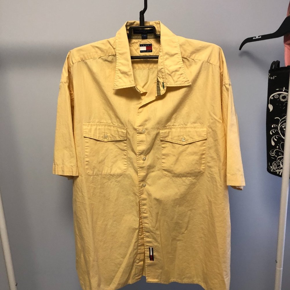 tommy hilfiger short sleeve button shirt